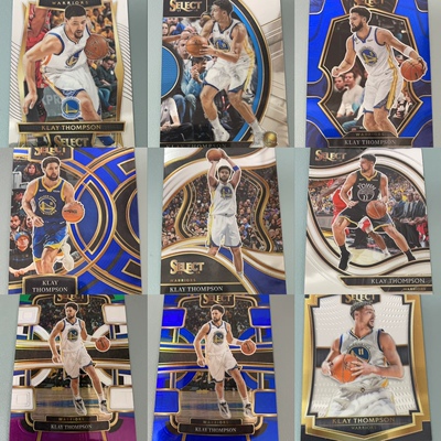 nba球星卡 帕尼尼select克莱汤普森 KLAY THOMPSON普特系列卡专集