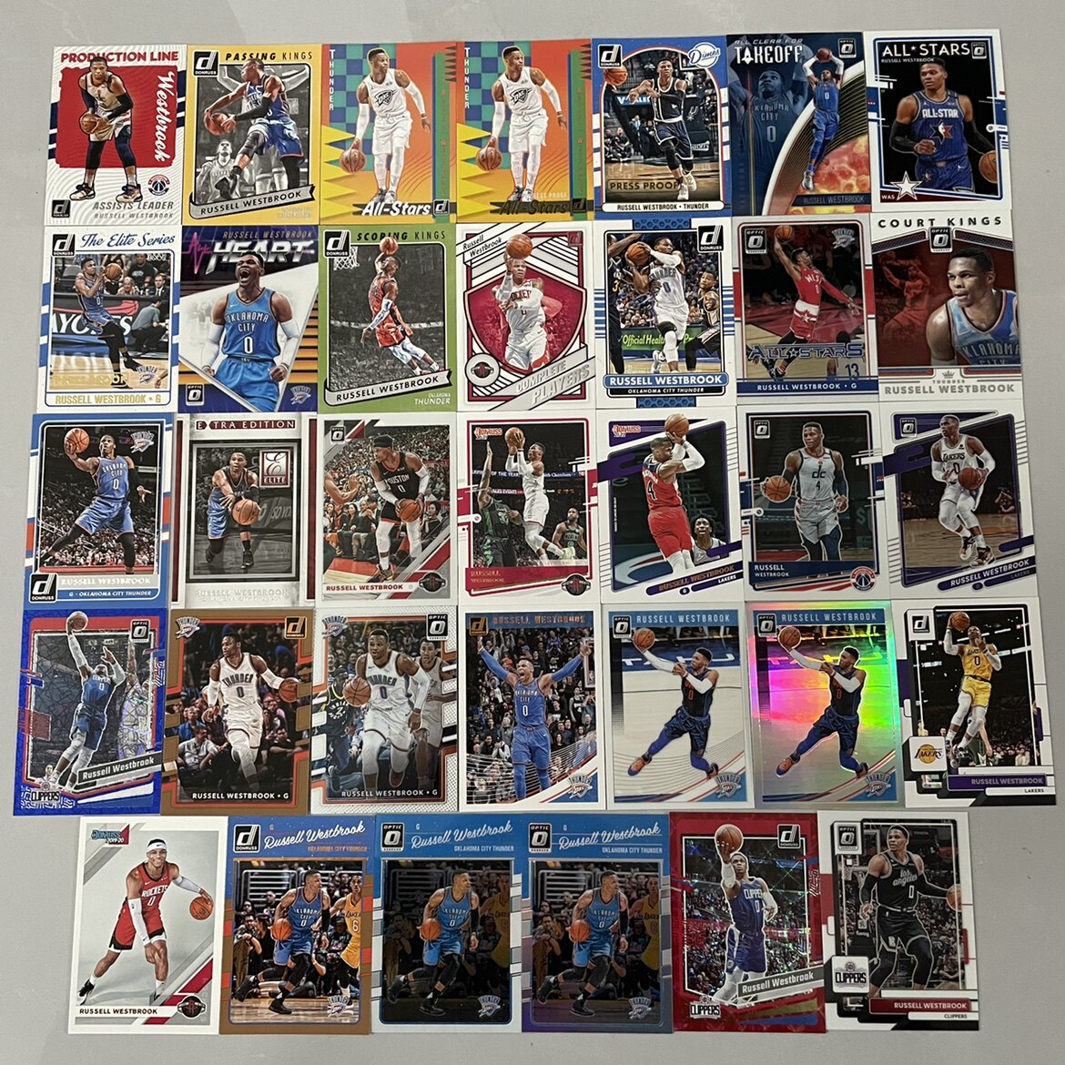 NBA球星卡 帕尼尼 维斯布鲁克WESTBROOK donruss OPTIC威少普特卡