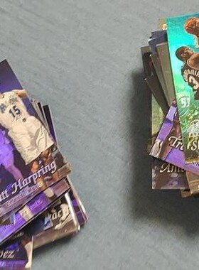 NBA球星卡FLEER 1998-99 showcase系列row2特卡 数字背号镭射大头