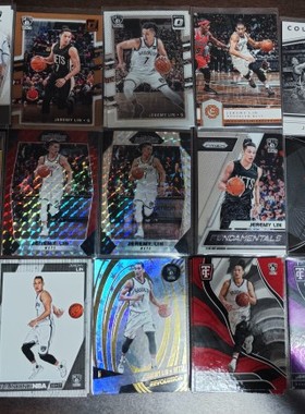 篮球 nba球星卡 帕尼尼公司出品林书豪 网队普卡特卡限量卡1-60号