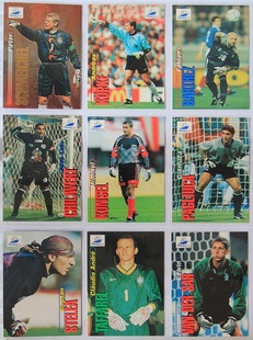 正版足球球星卡 panini 帕尼尼出品欧版1998世界杯全套及单卡