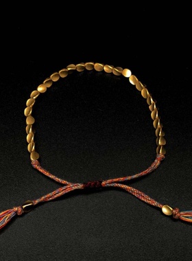 新款跨境手工编织文玩线手绳欧美