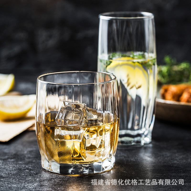 进口帕莎无铅玻璃杯耐热家用喝水杯子牛奶果汁茶杯威士忌杯啤酒杯