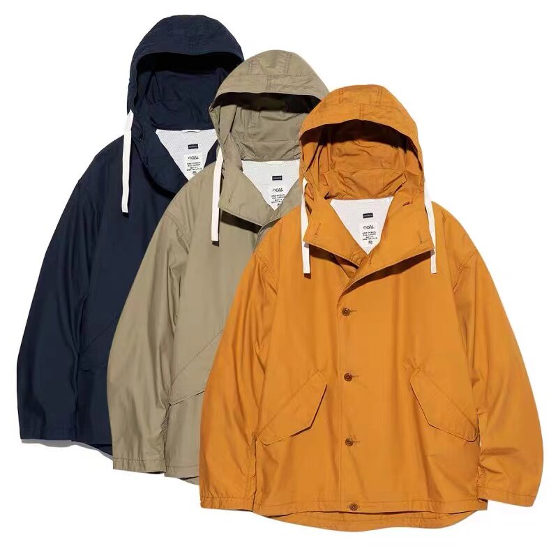 官网折扣 NANAMICA JAPA日系户外防风工装夹克冲锋衣薄连帽外套