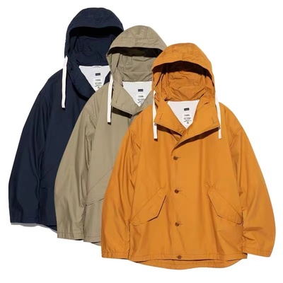 官网折扣 NANAMICA JAPA日系户外防风工装夹克冲锋衣薄连帽外套