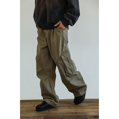 【品牌折扣】BEAMS NNDS休闲长裤春秋男女多口袋阔腿cleanfit直筒