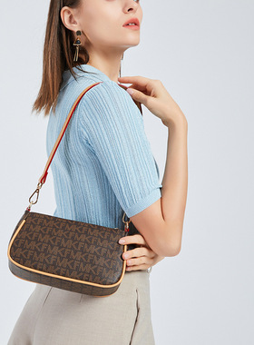 包包女包新款2024斜挎单肩包时尚潮腋下包复古印花小方包