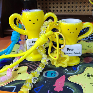 DIY小奖杯包挂件链私人个性化署名文字内容可定制 The best 礼物