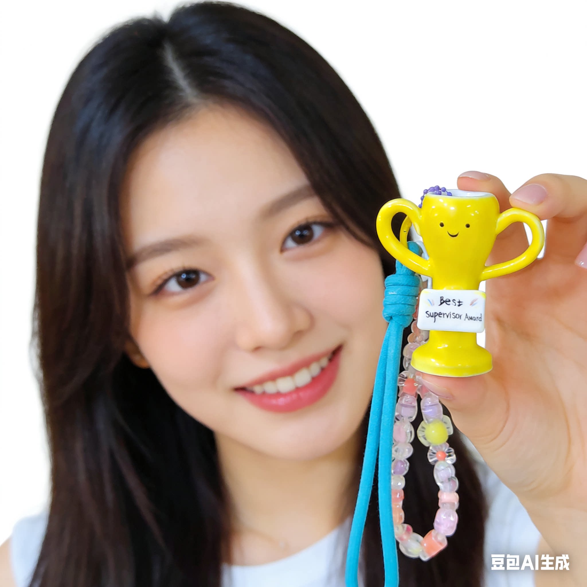 DIY小奖杯包挂件链私人个性化署名文字内容可定制 The best 礼物