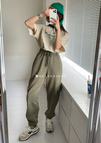 hh原创设计宽松卫裤休闲哈伦运动裤工装裤26秋季新款大码男女装