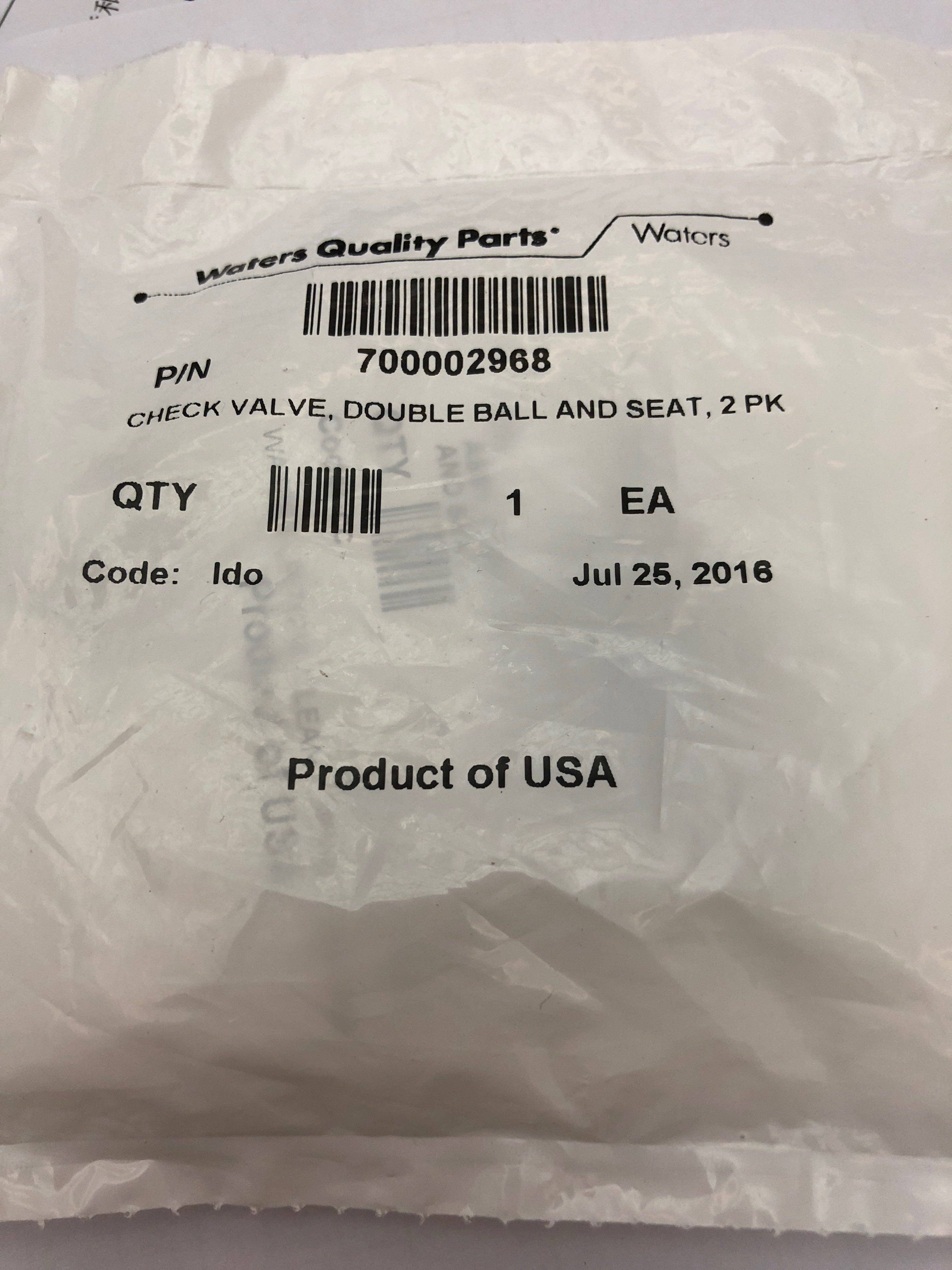 waters单向阀700002968(两个289001940)议价