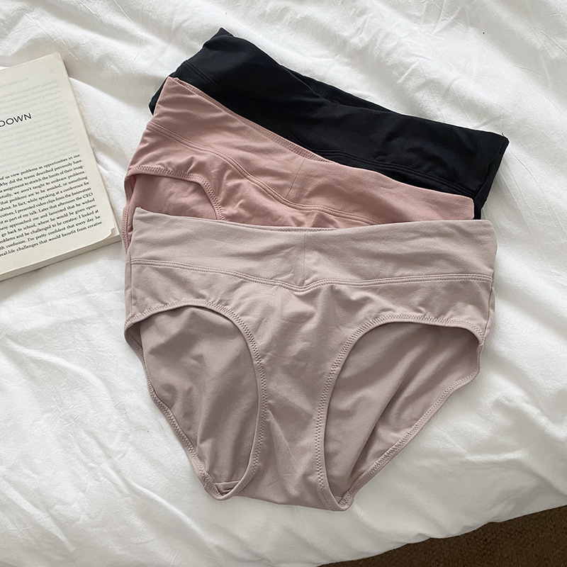 欧美磨毛裸感低腰女士三角裤