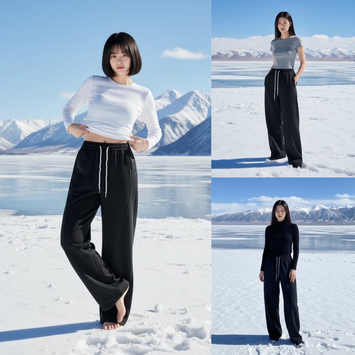 大码女装遮肚子秋冬高腰显瘦松紧腰直筒休闲裤加绒加厚阔腿裤024,女装/女士精品,大码裤装,淘宝优惠券,粉丝福利购,淘宝优惠卷