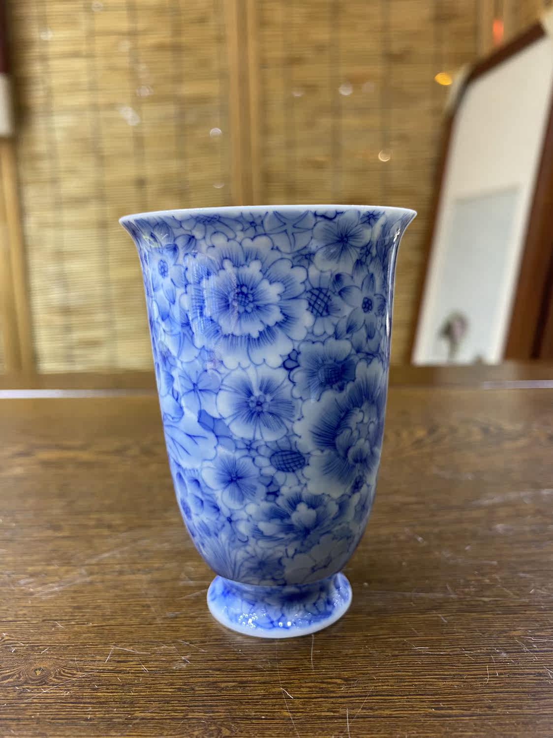 明意堂青花万花手绘主人杯闻香杯客杯单杯纯手绘包邮