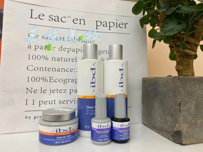 美国正品IBD不可卸透明光疗胶UV专用UV/LED二合一加固胶补充装