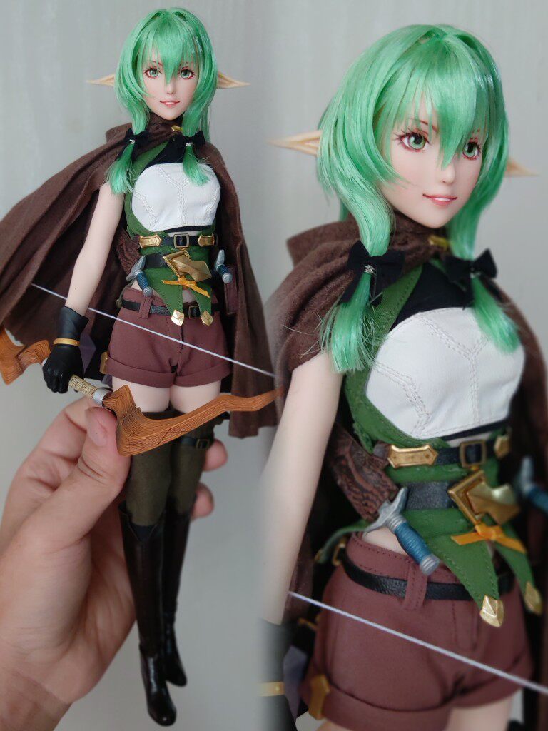 【现货】哥布林杀手精灵弓箭手射手可动人偶手办模型女兵人