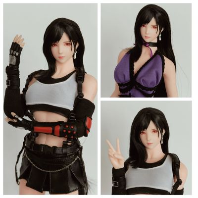 【现货】1/6最终幻想蒂法2.0女兵人植发头雕非gametoys可动人偶