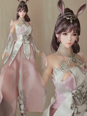【特价现货】1/6女兵人头雕白肌胶发非植发可来图定制