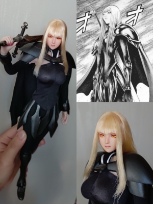 大剑 Claymore 猎魔战记 双黑 黑甲 NO.1 亚莉斯娅/比茜