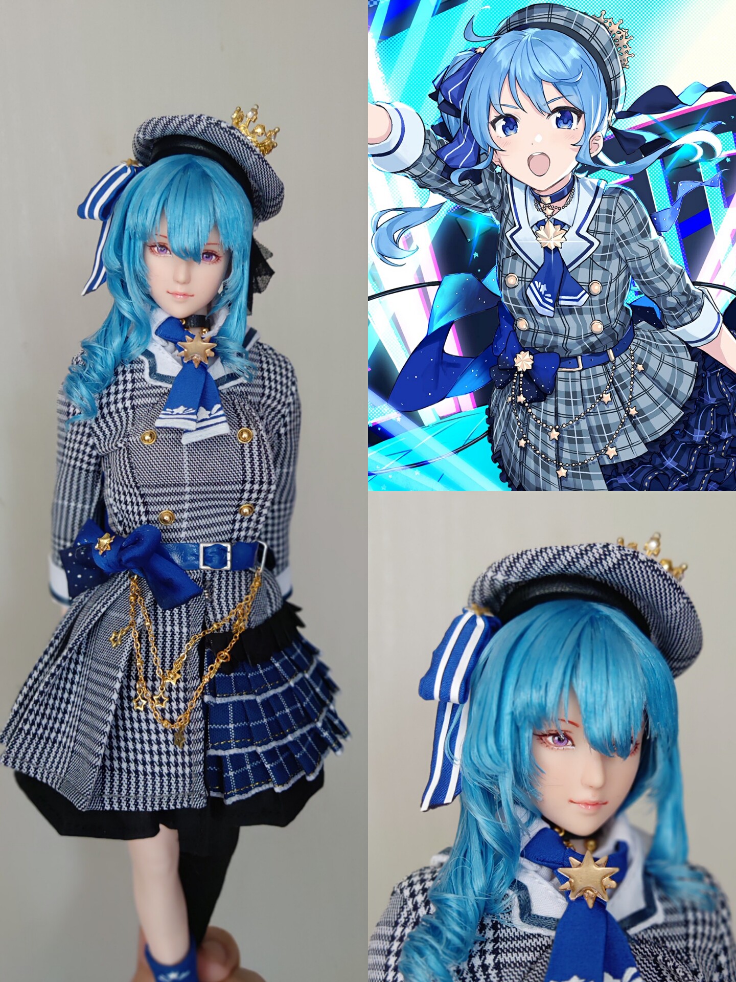 日本虚拟偶像歌手 星街彗星 萌娘up主hololive定制人偶