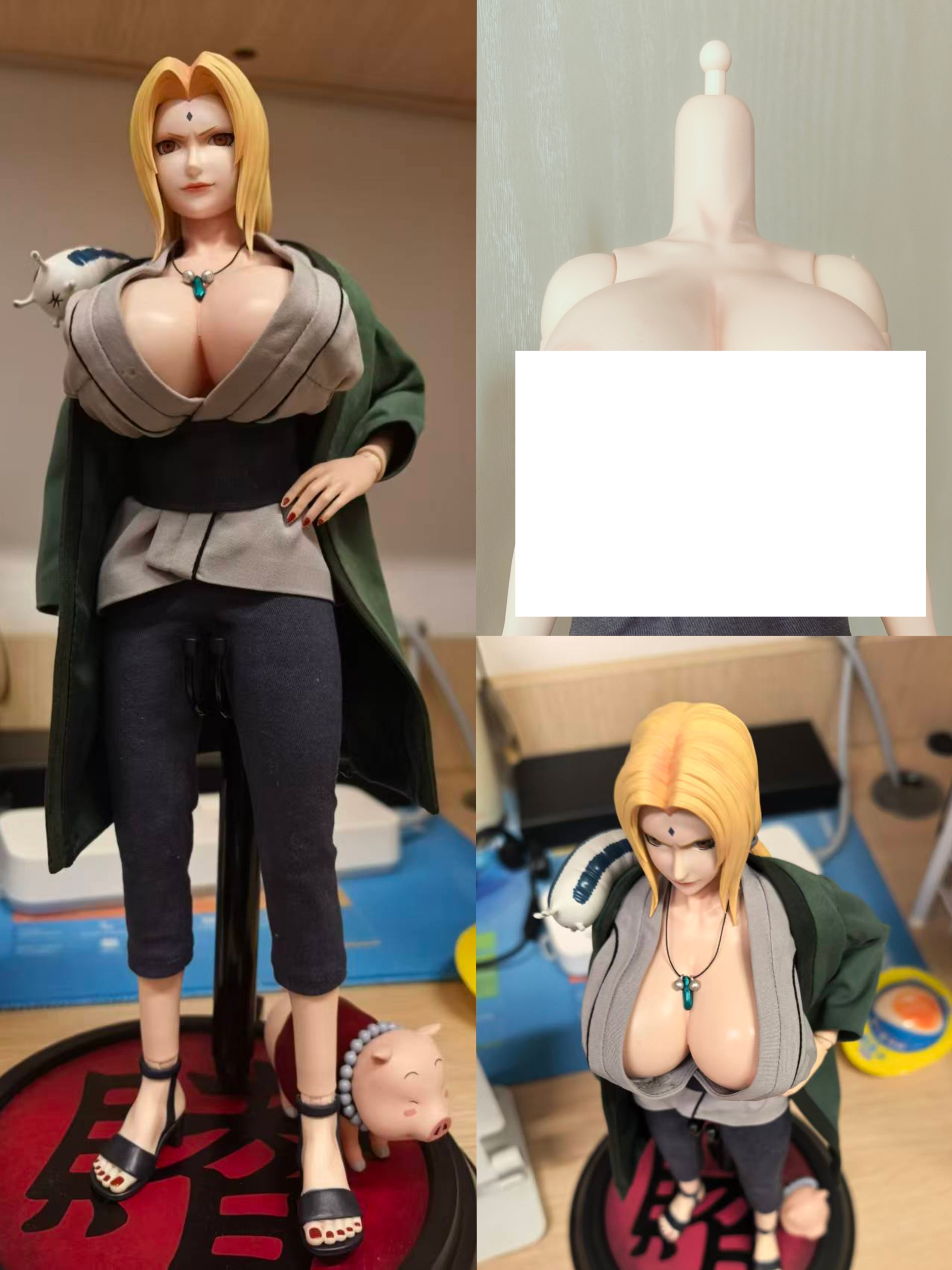 RocketToys火影忍者纲手兵人胸部改件替换件