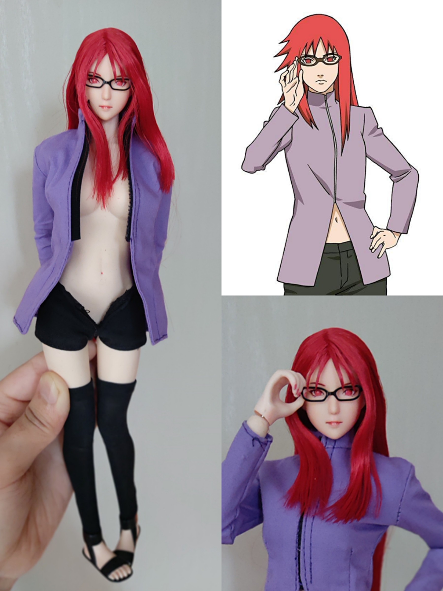 火影忍者 漩涡香燐 香磷 鹰小队成员 女兵人人偶模型手办