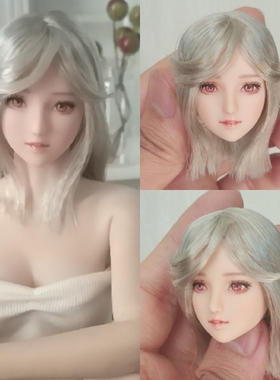 预定 女兵人ob头雕 1/6 obitsu 女兵人 phicen  UD 岚