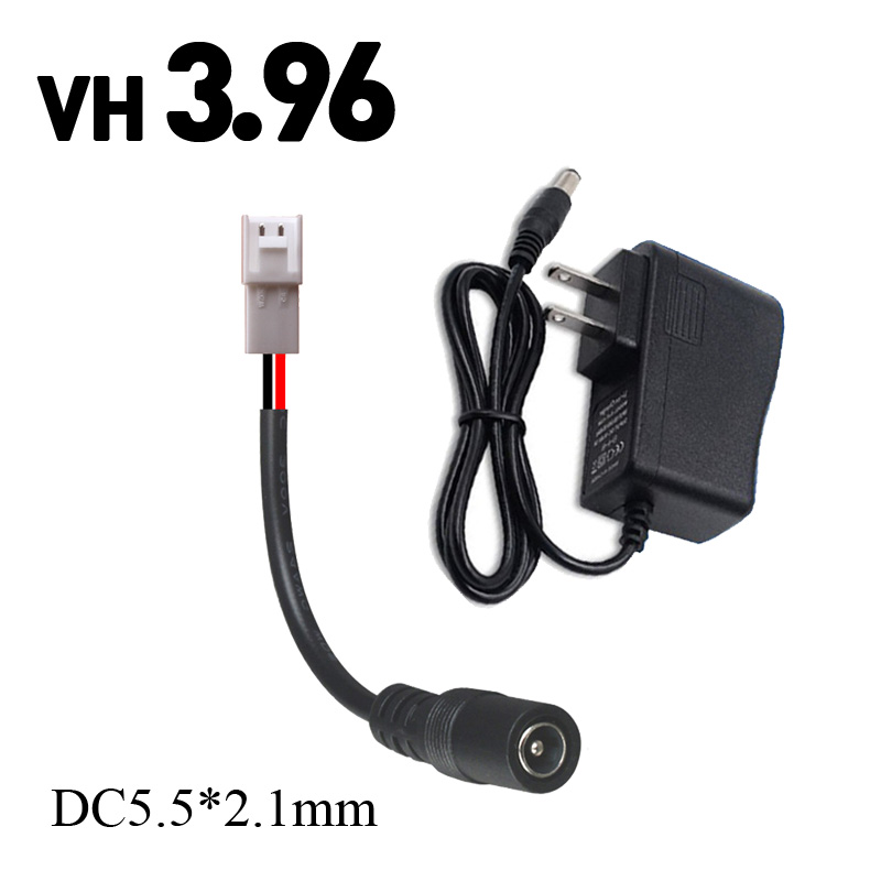 DC5.5 2.1母头转vh3.96母座18650电池转接头直接充电锂电池充电器