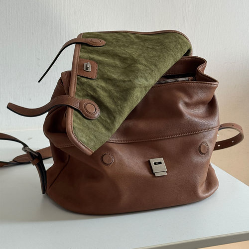 植鞣羊皮双肩包旅行背包