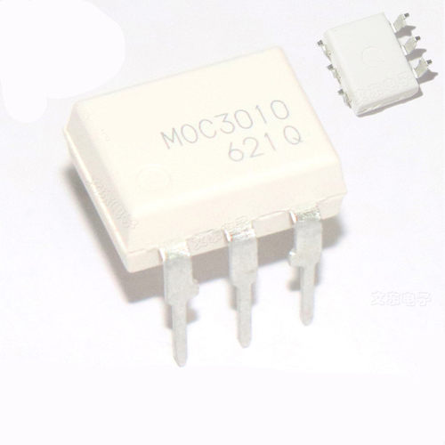 MOC3010 白色光电耦合器 DIP6 直插