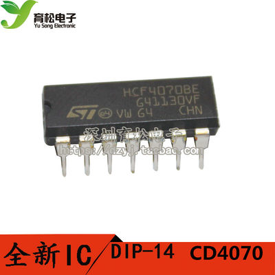 HCF4070BE CD4070BE CD4070 DIP逻辑 栅极和逆变器