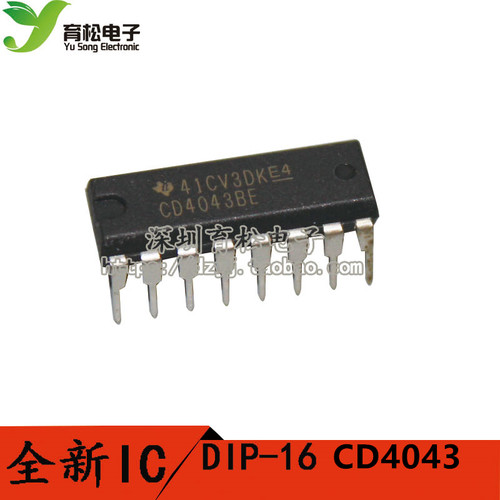CD4043BE CD4043 直插 DIP-16 逻辑电路 - CMOS 四与非门