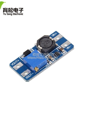 MT3608 DC-DC升压模块2A升压板输入电压2-24V升5/9/12/-28V可调