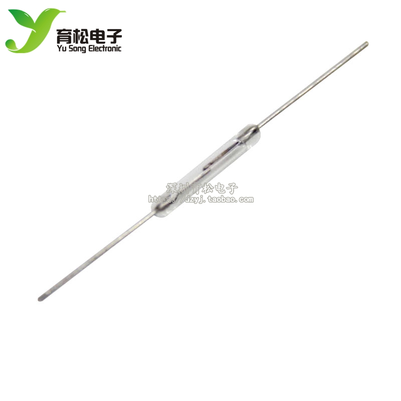 白管 干簧管 磁控开关 2*14mm 舌簧管 常开 2X14MM长 全新