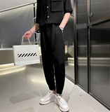 夏季韩版轻熟风半袖衬衫男休闲裤套装A328-21307-P110控150，男装休闲套装，星座406