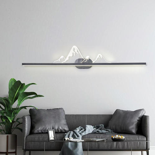 冰山一字型长条壁灯卧室主卧床头灯客厅电视背景墙壁灯走廊玄关灯