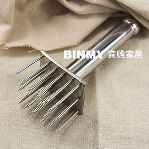 无磁不锈钢扎肉L松肉针多功能插肉针家用烧猪肉扣肉工具嫩肉入味