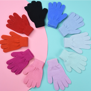 儿童100%纯山羊绒手套五指男女孩宝宝内蒙古高端2025冬塞外阿巴斯