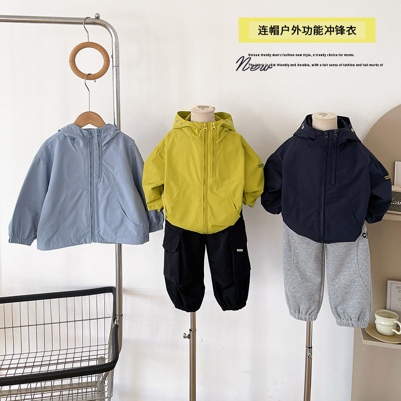 2026春季新品洋气百搭儿童户外连帽冲锋衣帅气男童外套新款,童装/婴儿装/亲子装,儿童冲锋衣,淘宝优惠券,粉丝福利购,淘宝优惠卷