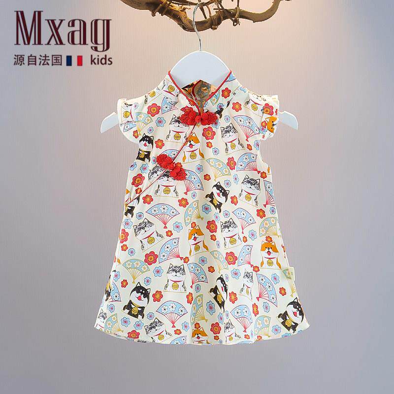 MXAG女宝宝夏装棉布洋装图片
