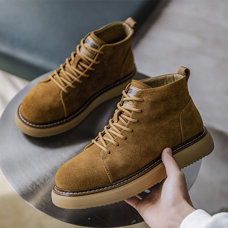 纯皮马丁靴男加绒可选