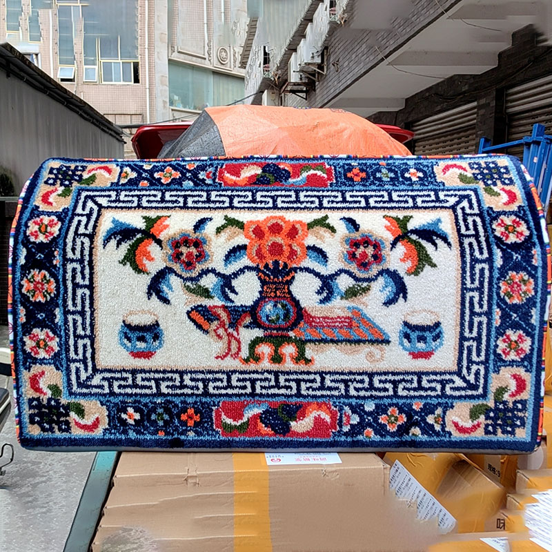 藏式毛线小靠背居家 家用沙发靠背扶手靠垫套床头靠枕套包单个