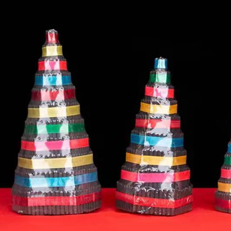 塔香家用八供香塔家庭五色五彩彩色手工传统招财五色香香塔