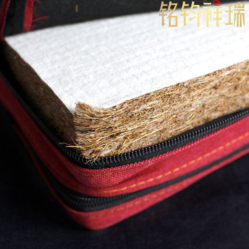 藏式棕垫打坐垫便携禅修垫拜佛垫家用可折叠 跪垫垫红色蒲团坐垫