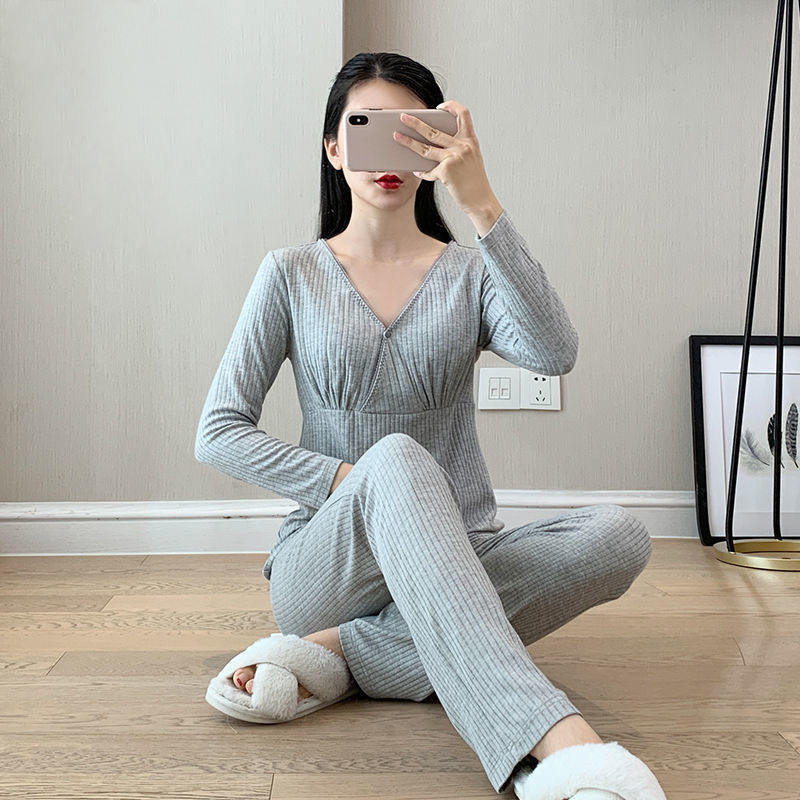 四季长袖莫代尔简约方便哺乳包邮