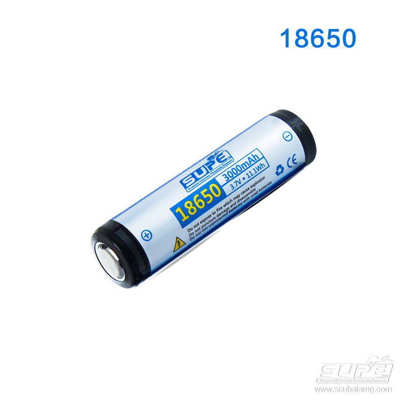 SCUBALAMP潜水灯电池 18650高容量电池原装3200mAH毫安 26650锂电