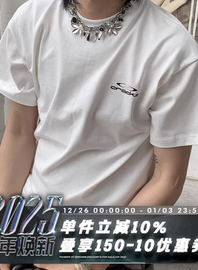 POH通勤boxy版型cleanfit小领口高支高密重磅300g四色短袖T恤男