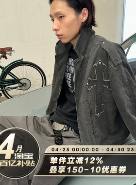 SADSOUP JACKET 十字绗缝线 鼹鼠皮 水洗落色 重磅M65 夹克外套