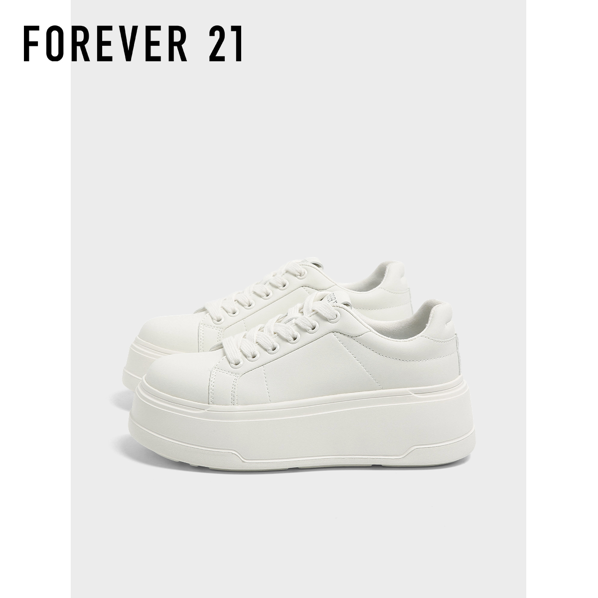 F21超厚底小白鞋女款2025新款