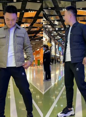 衬衫款羽绒服轻薄保暖翻领短款男